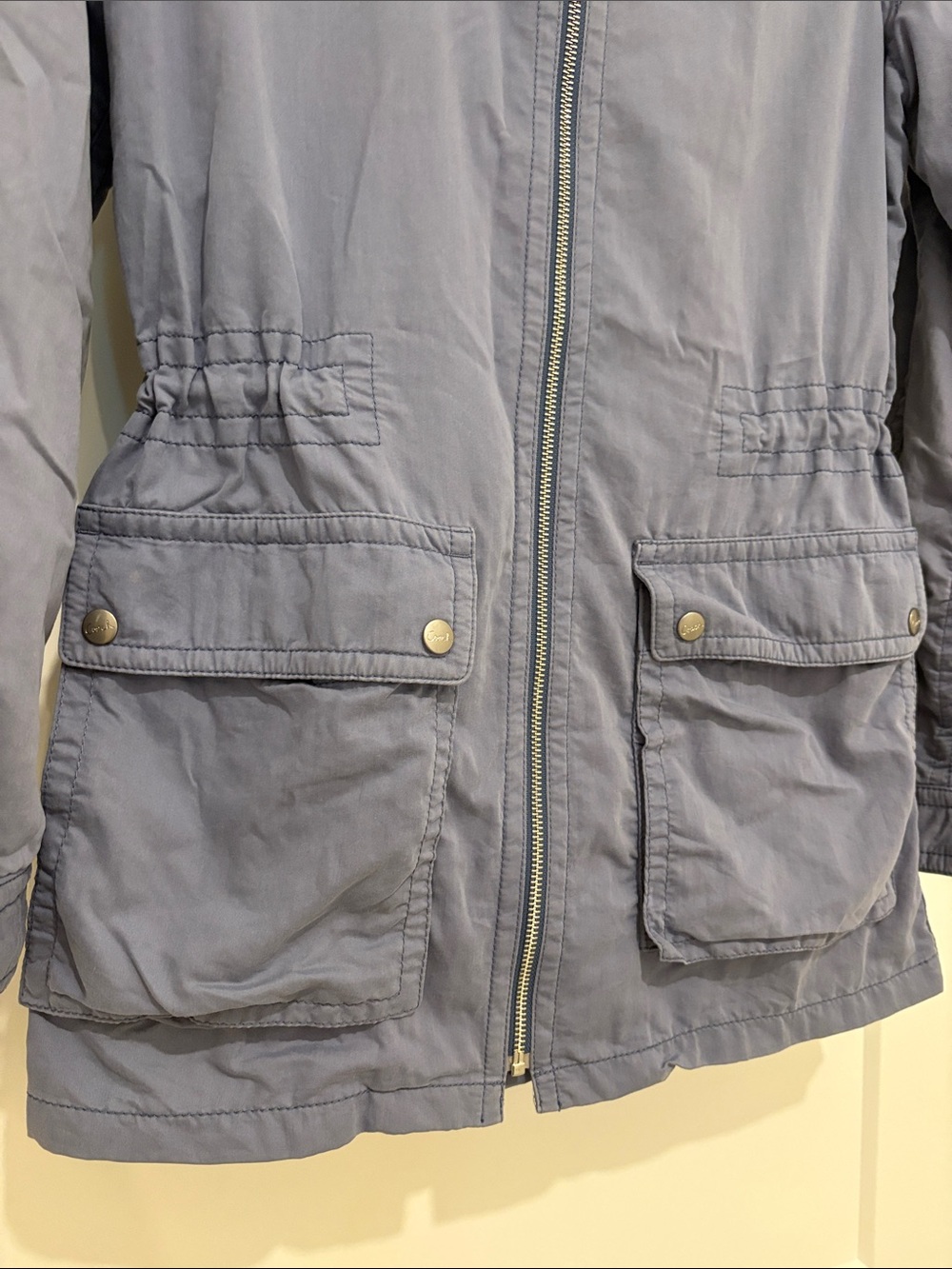 [Coach] Hooded Lightweight Gray Utility Anorak Parka Jacket Coat Women’s S - Picture 6 of 16